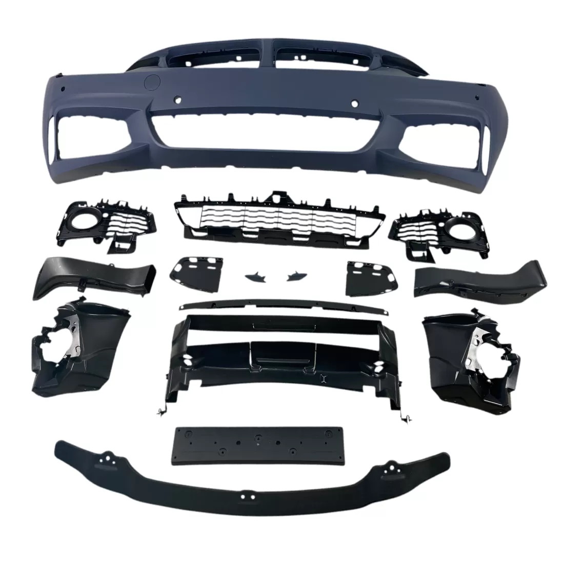 Предна броня BMW F32/F36 (2013-2020) – M-Tech дизайн с отвори за халогени и парктроник