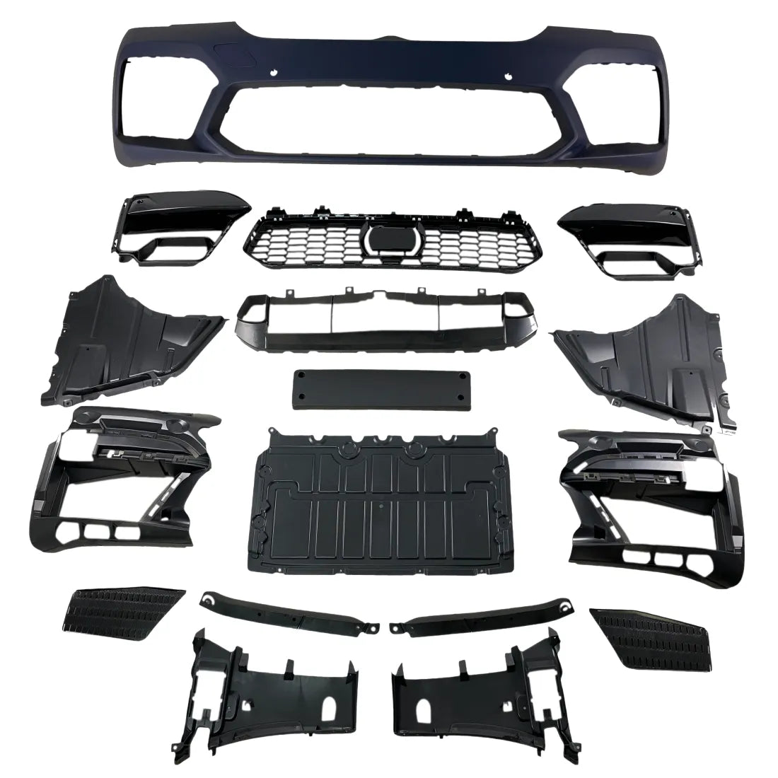 Предна броня BMW G30 (2020+) – M5 дизайн с отвори за парктроник и камера (cruise control)