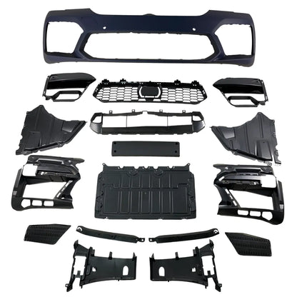 Предна броня BMW G30 (2020+) – M5 дизайн с отвори за парктроник и камера (cruise control)