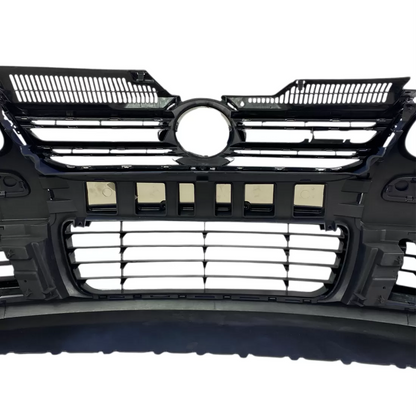 Предна R32 броня за VW Golf 5 (2003–2008) с решетки без халогени – Хром