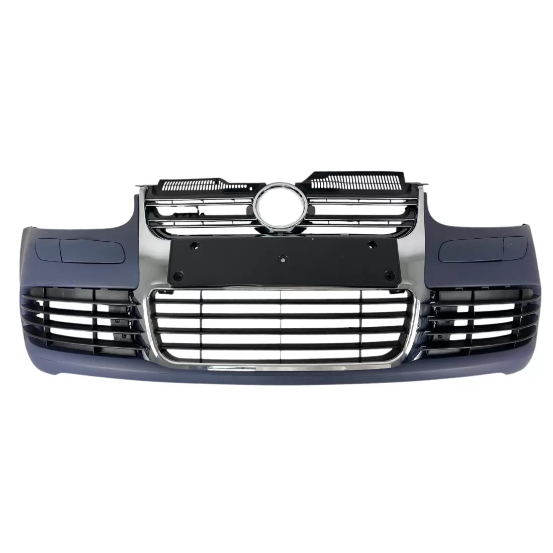 Предна R32 броня за VW Golf 5 (2003–2008) с решетки без халогени – Хром