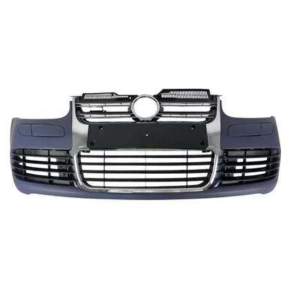 Предна R32 броня за VW Golf 5 (2003–2008) с решетки без халогени – Хром