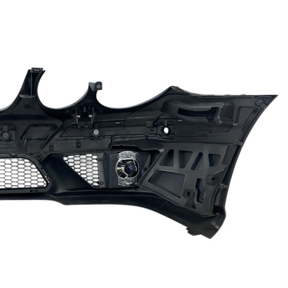 Предна броня AMG за Mercedes E-Class W211 (2006–2009) с парктроник отвори и халогени – грундирана