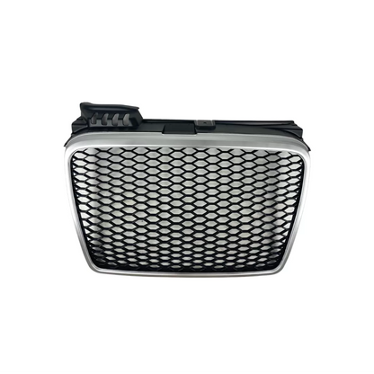 Решетка без емблема за Audi A4 B7 (2004-2008) - RS Look - Силвър / Мат