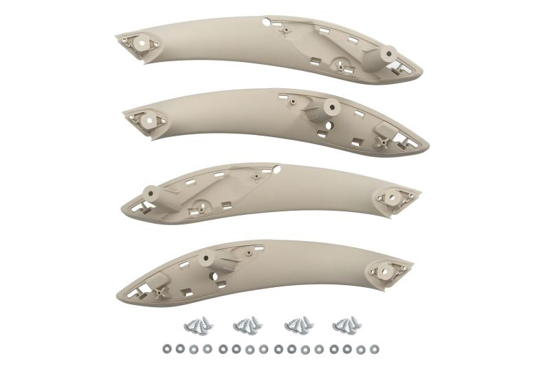 Комплект вътрешни дръжки за BMW F30 / F31 (2012–2019) – бежови, пълен комплект с капачки и болтове