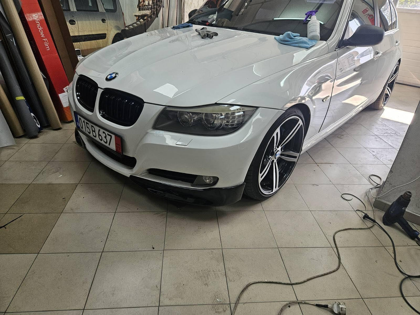 Сплитери GT за стандартна предна броня - BMW E90 / E91 ФЕЙС (2008-2012) черен гланц