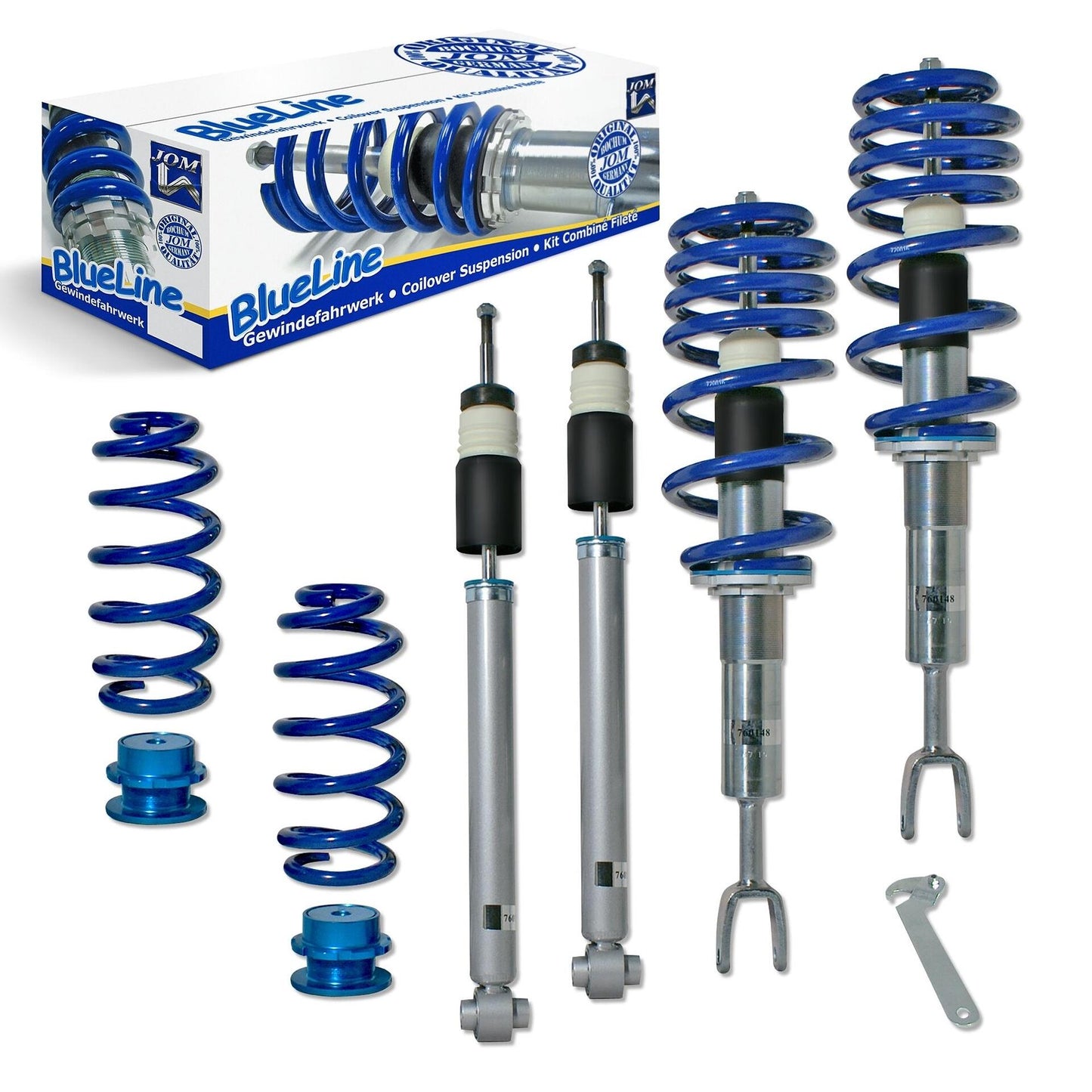 Спортно регулируемо окачване JOM BlueLine - Honda Civic (type Fk1 / Fk2 / Fk3 / Fn1 / Fn3 / Fn4) 2005 - 2011 Несъвместим с хибридни автомобили