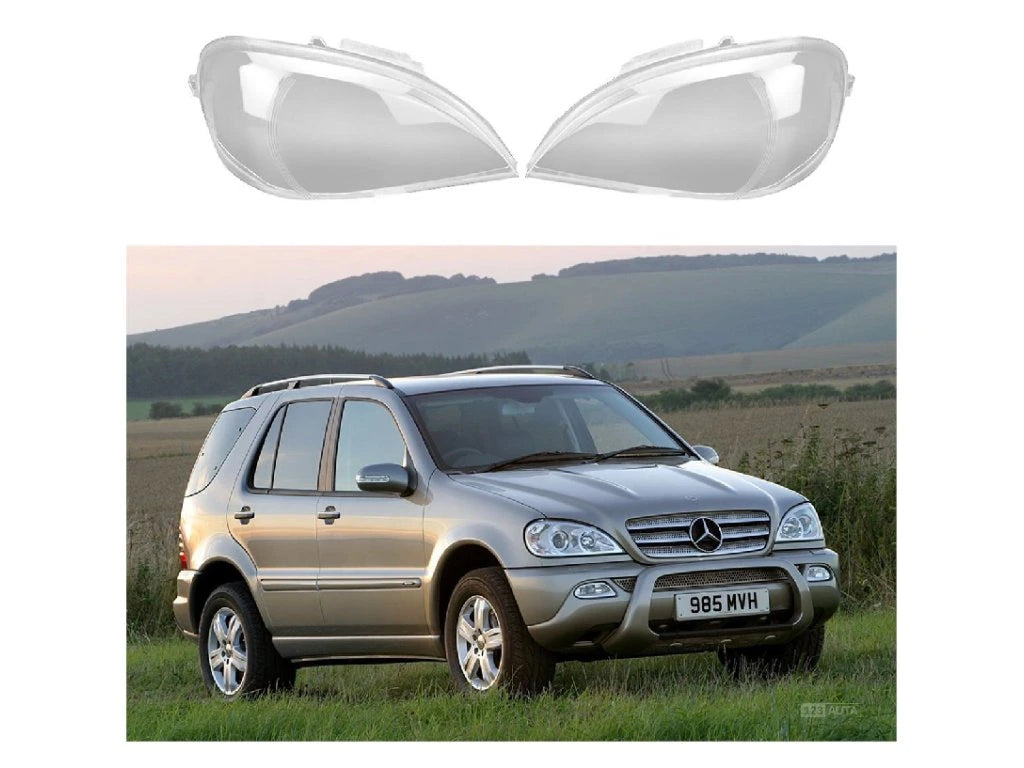 Стъкла за фарове за Mercedes W163 ML (2001-2005) - к-т 2бр.