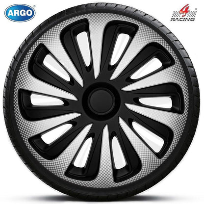 Тасове Argo Caliber Carbon Silver Black 14" - 4бр к-т