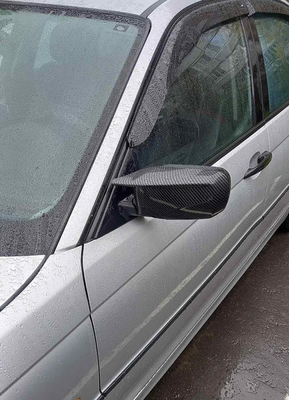 Тунинг капаци за странични огледала – BMW E46 & E39 | Спортен черен гланц
