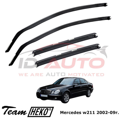 Ветробрани Heko за Mercedes E-class w211 (2002-2009г) тъмно опушени