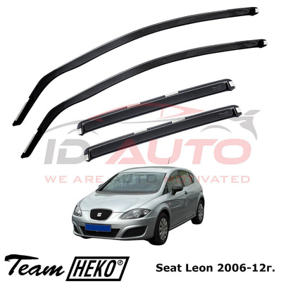 Ветробрани Heko за Seat Leon (2006-2012г) тъмно опушени