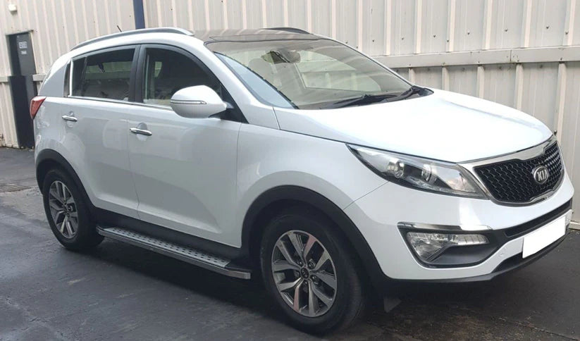 Странични степенки за Kia Sportage III (2010–2015) – Алуминиеви прагове