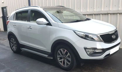 Странични степенки за Kia Sportage III (2010–2015) – Алуминиеви прагове