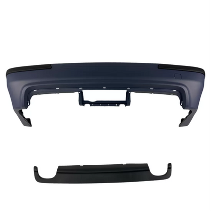 Задна броня M5 дизайн за BMW E39 Sedan – двоен дифузьор, без отвори за парктроник, грундирана