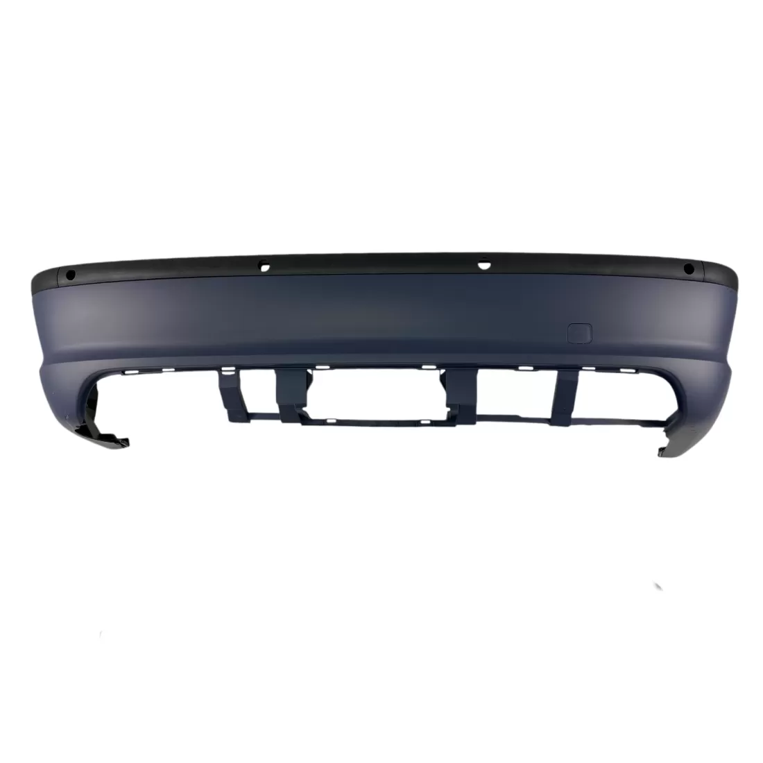 Задна броня за BMW E46 sedan – M-Tech дизайн, с отвори за парктроник 18 mm, грундирана